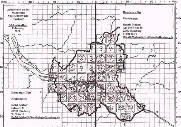 MITTEILUNGEN DES ARBEITSKREISES AN DER STAATLICHEN VSW HAMBURG 5 untersuchen sind. Die kleine Zahl der noch offenen km² steht jeweils links im Block.