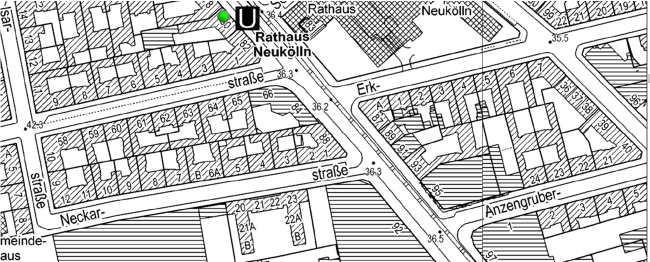 Vergleich der Gebäudenutzung 1998 und 2012 im Zentrum Neukölln Abschnitt L: Karl-Marx-, Boddin-, Neckar-, Erk-, Anzengruberstraße Rathaus Neukölln Entwicklung der Gebäudenutzung zwischen 1998