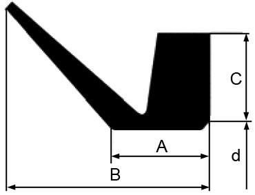 e (Axialwellendichtringe) Maßtabelle Typ V-E Eine -Größe kann immer nur für der im Grenzbereich von zwei größere zu wählen.