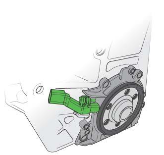 Antriebsaggregate Der Kurbelwellen-Dichtflansch mit integriertem Geberrad für Motordrehzahl Bei den Dieselmotoren setzt ein Kurbelwellen- Dichtflansch mit einem integrierten Geberrad für