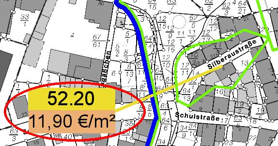 4.7 Ermittlung der zonalen Anfangs- und Endwerte der Zone 52.2 Die Zone 52.