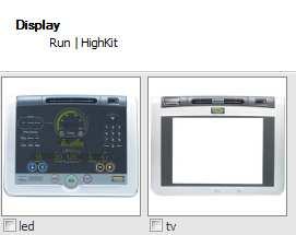 3) Display Wählen Sie den Hight-Kit den sie Aktualisieren möchten TV oder LED durch klicken au das Bild.
