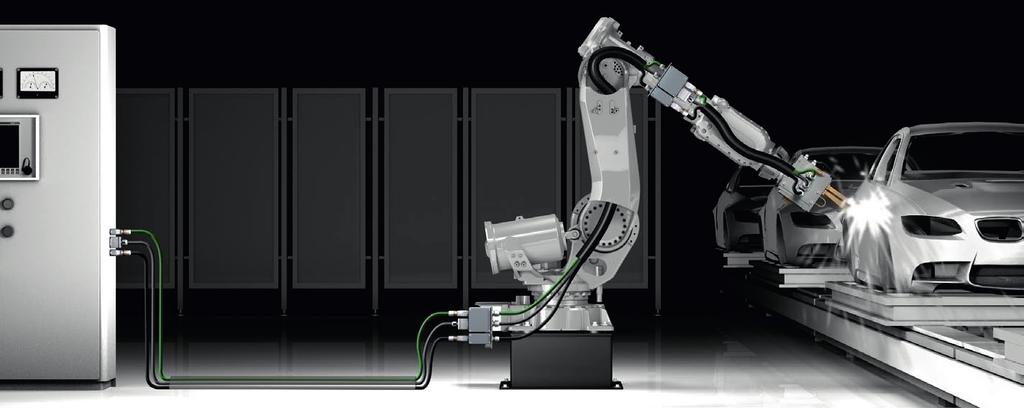AIDA Automatisierungsinitiative deutscher Automobilbauer Durchgängiges Konzept für Energie, Signale und Daten PushPull-Steckverbinder und Weidmüller FreeCon-Anschlussdosen bilden die Basis für den