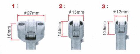 Bestellcodierung für die Sensoren OKA 1 Messkopfgröße 4 Halsrohrlänge 5 Griff 8 Stecker 1 Material der Distanzblöcke (max.