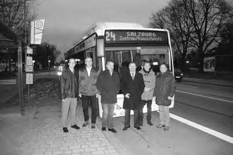 Linie 24 wieder in Betrieb Die Buslinie 24 nahm nach einem Jahr Zwangspause im Dezember 2014 ihren Betrieb auf und bringt nun wieder Fahrgäste ohne Umsteigen von Freilassing zum Hanuschplatz im
