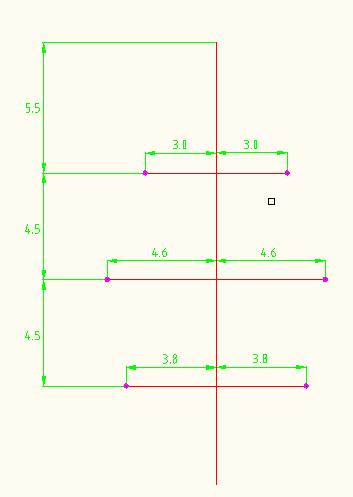 Leiterseil: E-Al/St 24/4 mm², Radius=,9 mm, I therm =64 A, R =,9 Ohm/km Die Phasenanordnung entspricht: L L2 L3, L L3 L2 Abbildung 2 Mastkopfbild der -kv-freileitung Zwaring-Deutschlandsberg 2.