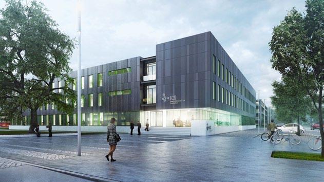 Ein Blick in die Zukunft: Noch ist das InnovationsCentrum Osnabrück (ICO) eine große Baustelle. Die Animation zeigt, wie das ICO schon bald aussehen wird.
