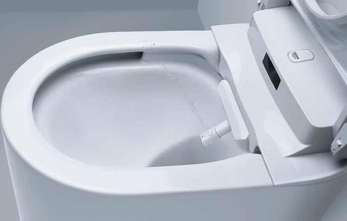 Diese hochmoderne Form des Dusch-WCs verbindet das Beste aus zwei Welten Design sowie Ingenieurkunst aus Deutschland und japanische Spa-Kultur.