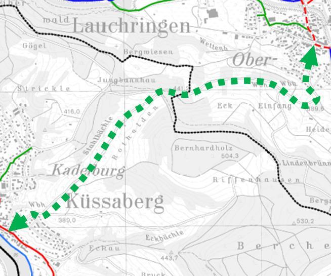 Zur Diskussion Küssaberg / Lauchringen Verbindung : Kadelburg