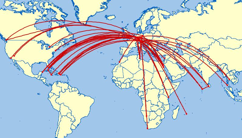LTU Langstreckendestinationen Interkont (inkl. Mittlerer Osten): Alle Interkont-Ziele der LTU sind netto Zugewinne für das Netz von Air Berlin.