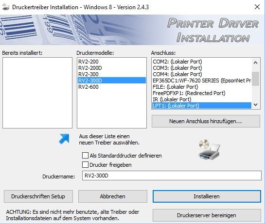Seite 3 05-2017 AI Installation über USB-Anschluss Bitte den Drucker noch nicht am Rechner anschließen!