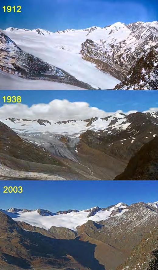 Glaziologie ist die interdisziplinäre Wissenschaft von Formen, Auftreten und Eigenschaften von Eis und Schnee samt ihren Ausformungen als Gletscher, Permafrost und Schelfeis.