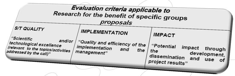 Evaluation Criteria 3/5 3/5 /5 Threshold: /15 Seite 3 Seite 3 I) Generelle Aspekte Klare Linie Von den allgemeinen Zielen