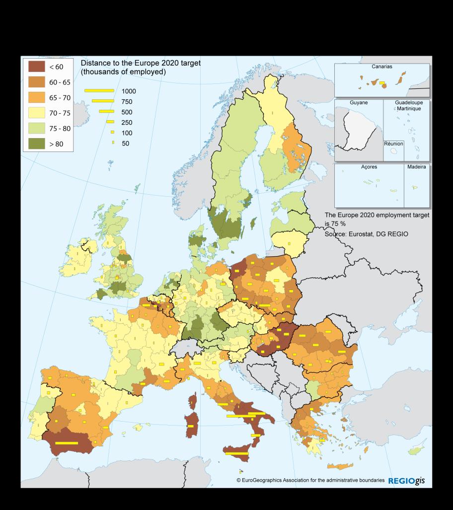 Bessere Wettbewerbsfähigkeit ist Voraussetzung für mehr Beschäftigung Das EU-2020-Ziel einer Beschäftigungsquote von 75% kann nur erreicht werden, wenn sich alle Regionen