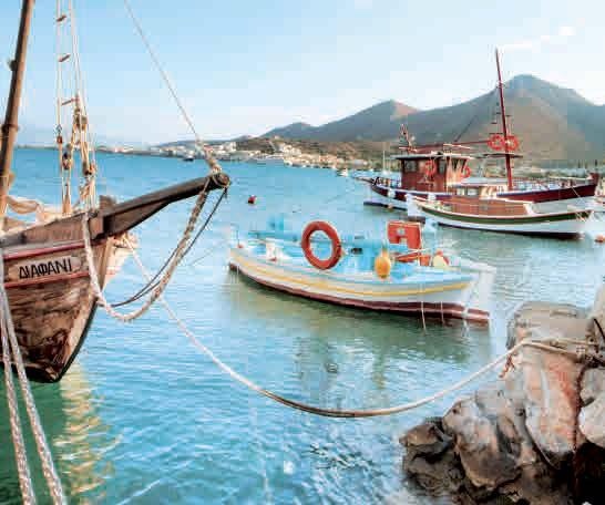 INHALT 4 5 86 In der Küstenregion von Ágios Nikólaos hat der Kreta-Tourismus seinen Ursprung und bis heute sein Zentrum.