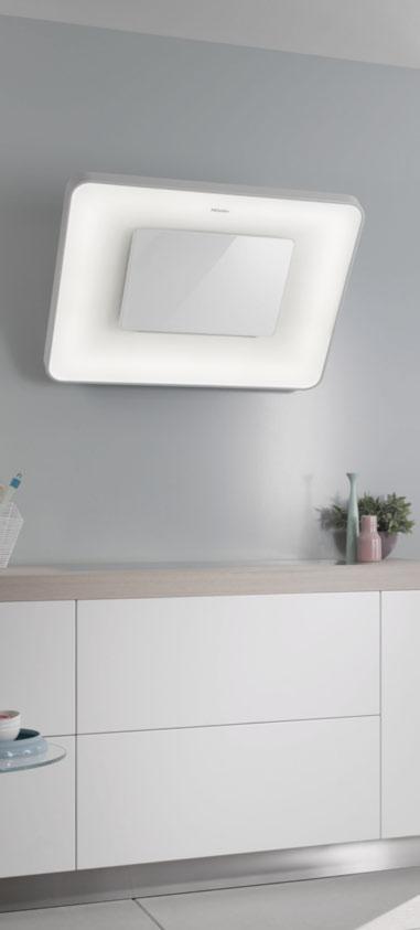 Neu: Wandhaube DA 6996 W Pearl Pure Eleganz für Ihre Küche Die neue Dunstabzugshaube vereint edles Brillantweiss und modernstes Design.