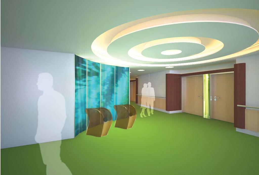 Referenzen Lichtkonzepte Privatstationen deutschlandweit für die Sana Kliniken AG mit Sitz in München Gestaltung durch Licht Licht gibt Orientierung Leuchten als
