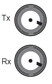 SC-Stecker TX A B RX RX B A TX Schraubklemmen für die Spannungsversorgung Vin+ Vin- FG Pin Vin+ Vin- FG Signal 9 bis 30 VDC 0 V Masse