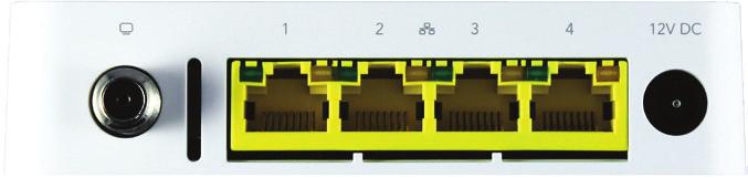 Überblick (Unterseite) GPON Serie Netzschalter LAN-Anschluss Stromanschluss Reset-Taster