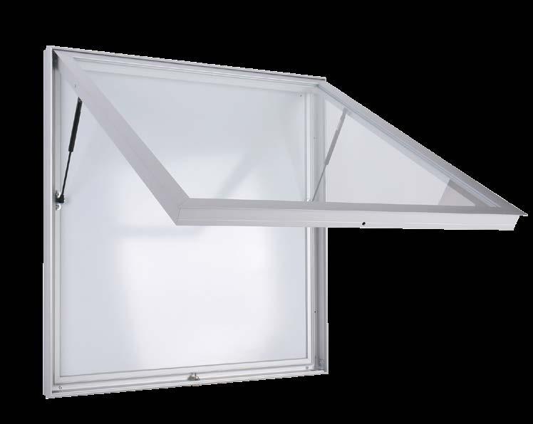 beschreibbare in weiß Wetterfeste Flügeltür aus schlagfestem ESG Sicherheitsglas Umlaufende Dichtungsgummis garantieren