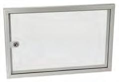 Wandschränke Zubehör ADA/ADA, Aluminium Sichttür ACA/AC, Aluminium edientableau eschreibung: Ersetzt die Stahltür und kann in Verbindung mit Schwenkrahmen, einem Norm-Profilsystem oder Innentüren