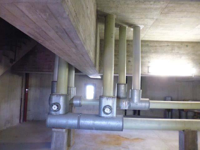 Betonschäden am Sockel Sanierung des Wasserturms und Wiederinbetriebnahme der Kammern Alte