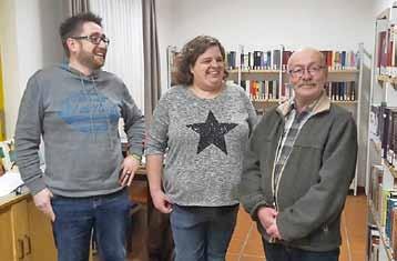 Rudi Neufurth Jürgen Schmidt Ortsbürgermeister Bürgermeister Neue Mitarbeiter in der Bücherei Seniorennachmittag bei Kaffee und Kuchen Auch das zweite Treffen geselliger Seniorinnen und Senioren im