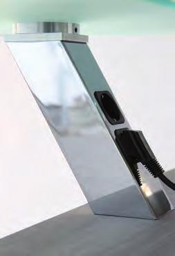 Konsolen eckig / schräg Stützelemente Zur Befestigung einer Glasplatte ist ein Glasadapter notwendig! Connect schräg, 70 x 70 mm Barkonsole zum Verschrauben, nicht kürzbar, Tragkaft ca.