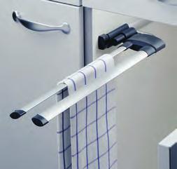 Handtuchhalter Unterschrank-Ausstattung Secco Alu Line 2-fach Handtuchhalter mit