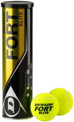 Tennis Dunlop Tennisbälle Fort Elite 4er-Dose // Premium-Tennisbälle für höchste Spielansprüche // HD-Filz