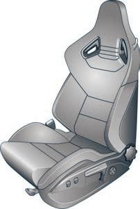 Sitzeinstellung Schalensitz einstellen 2 4 5 6 7 Längsrichtung einstellen Sitzseitenpolster füllen/entlüften Lehnenseitenpolster füllen/entlüften Sitzhöhe