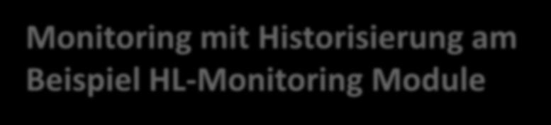 Monitoring mit Historisierung am Beispiel