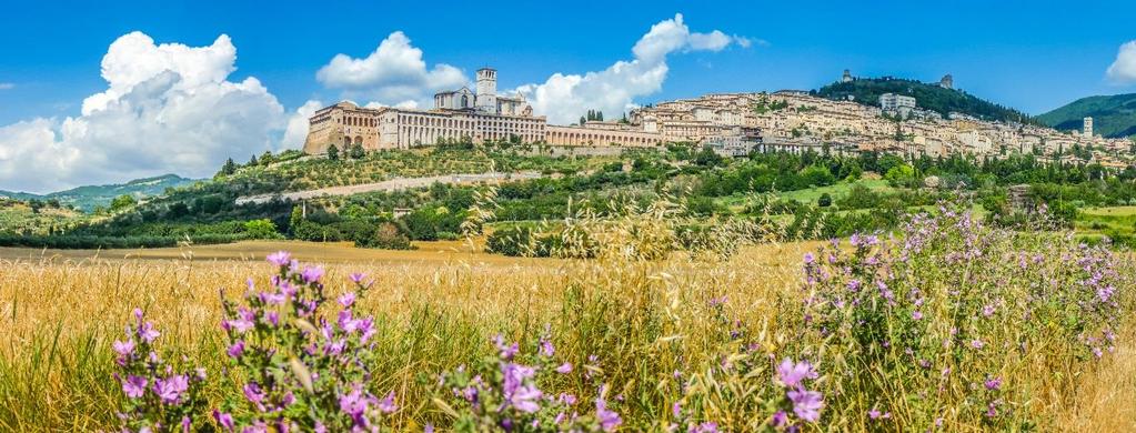 Italien dort erwandern, wo es besonders schön ist auf Pfaden, die Franz von Assisi vor über 800 Jahren gegangen sein soll.
