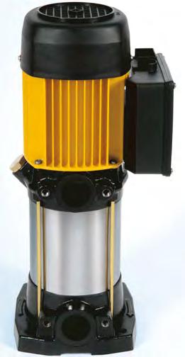 Vertikale Kreiselpumpen nwendungen Wasserversorgung für Groß- bzw. industrielle nlagen. Materialien Pumpenmantel und Laufräder aus Edelstahl S 304. iffusoren in Technopolymer.