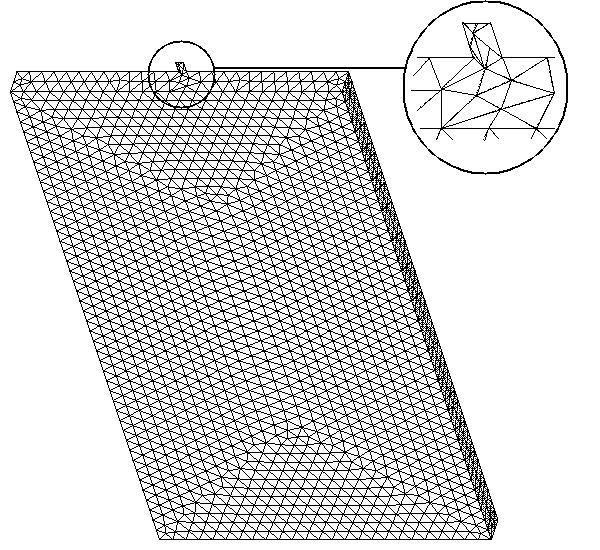 Lastausbreitung Numerische Untersuchungen (a) grobe Vernetzung (b) feine Vernetzung Abbildung 3.9: Modell 1 Vernetzung mit Tetraederelementen siehe Abbildung 3.10.