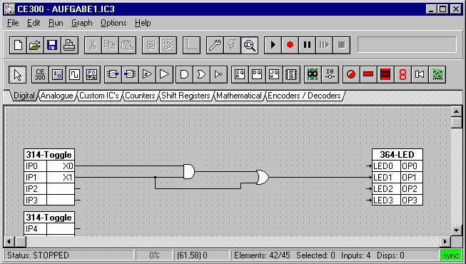 3. Allgemeine Bedienungshinweise Das Praktikum wird auf dem Logic Circuit Trainer CE3 absoliert. Dabei handelt es sich um eine kombinierte Hard und Softwarelösung.