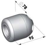 aufschweißbar Tungsten-Free, Weld-on Version 8 6 390622 163601 RSM-F 13x25 RSM