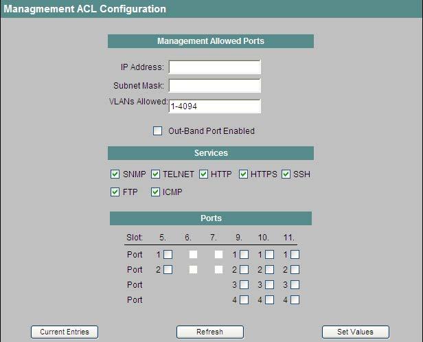 4.4 Das Menü Agent Bild 4-47 Management ACL Configuration (SCALANCE X-400) Management Allowed Ports IP Address Tragen Sie die IP-Adresse ein, für die die Regel gelten soll. Wenn Sie die IP-Adresse 0.