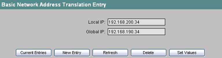 Tragen Sie in das Feld "Local IP" die zu übersetzende lokale IP-Adresse ein. 3. Tragen Sie in das Feld "Global IP" die entsprechende globale IP-Adresse ein. 4.