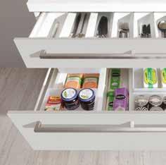 onvenience has many aspects from deep drawers that close without a sound through clever interior organizers to a special place for those who like to watch the cooking.