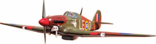 bei Hawker Aircraft Ltd. konstruierte Jagdflugzeug Hawker Hurricane war ab 1936 bei der britischen Royal Airforce im Einsatz.