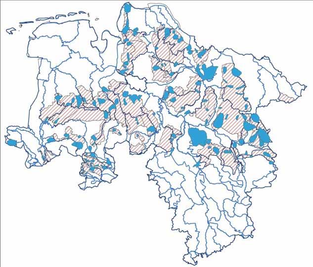 Niedersächsischer Beitrag zu den Maßnahmenprogrammen 2015 bis 2021 der Flussgebiete Elbe, Weser, Ems und Rhein und angepasste Anbauverfahren (unter Nutzung von Agrarumweltmaßnahmen) zu senken.