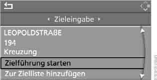 Hausnummer auswählen und Controller 2. Hausnummer eingeben: Ziffern einzeln auswählen und jeweils Controller 3. Ins dritte Feld von oben wechseln.