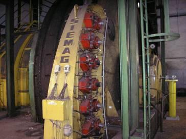 3.4.2 Tagesanlagen: Fördermaschinen Stromrichter (Seilfahrtanlage): Thyristoren: Siemens Baujahr: 1981 Bauart: