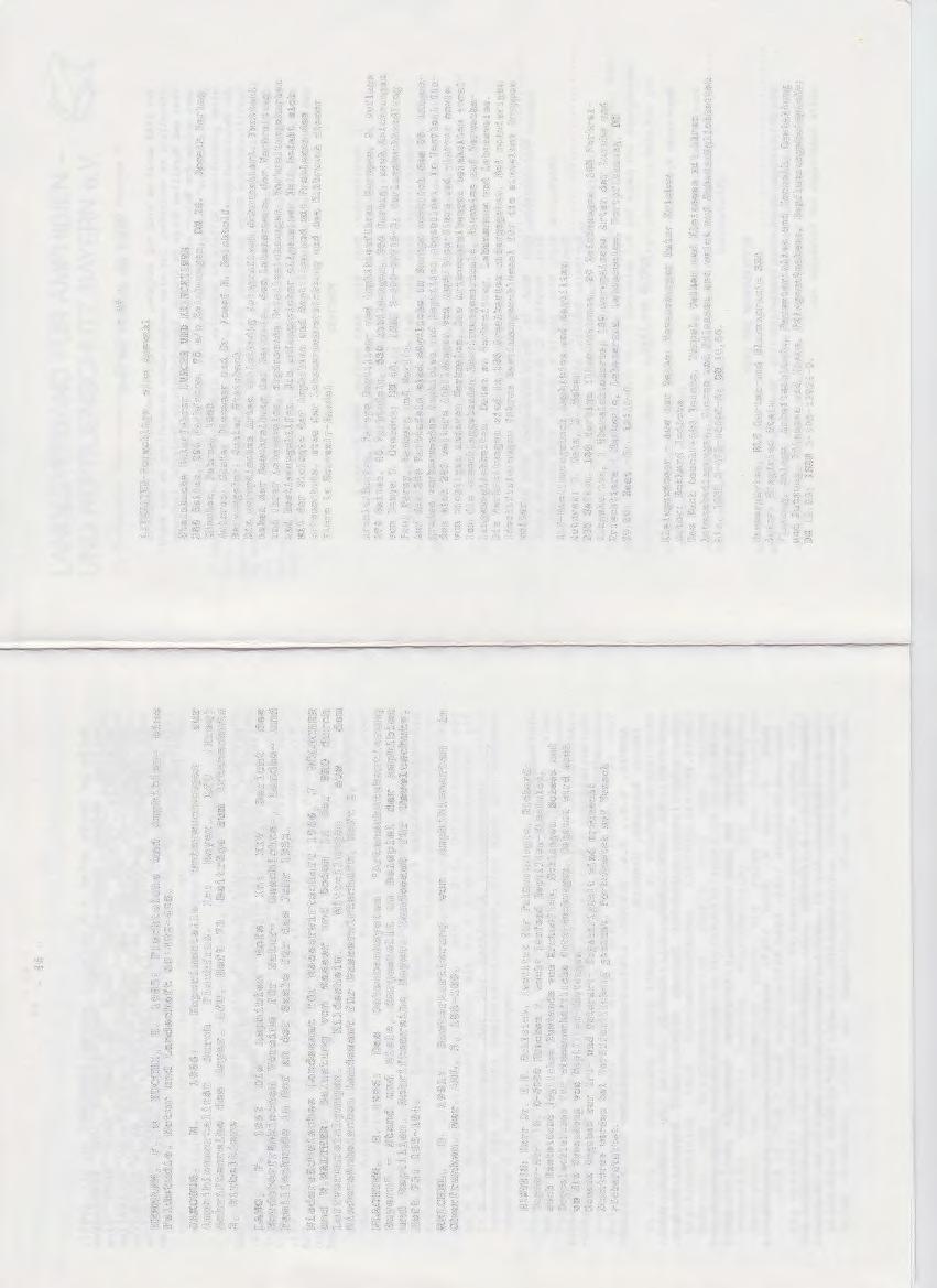 - 46 - - 4'7 - HEHMANN, F. u. ZUCCHI, H. 1985: Fischteiche und Amphibien- eine Fe1dstudie. Natur und Landschaft 60:402-408. JAKOBUS, M.