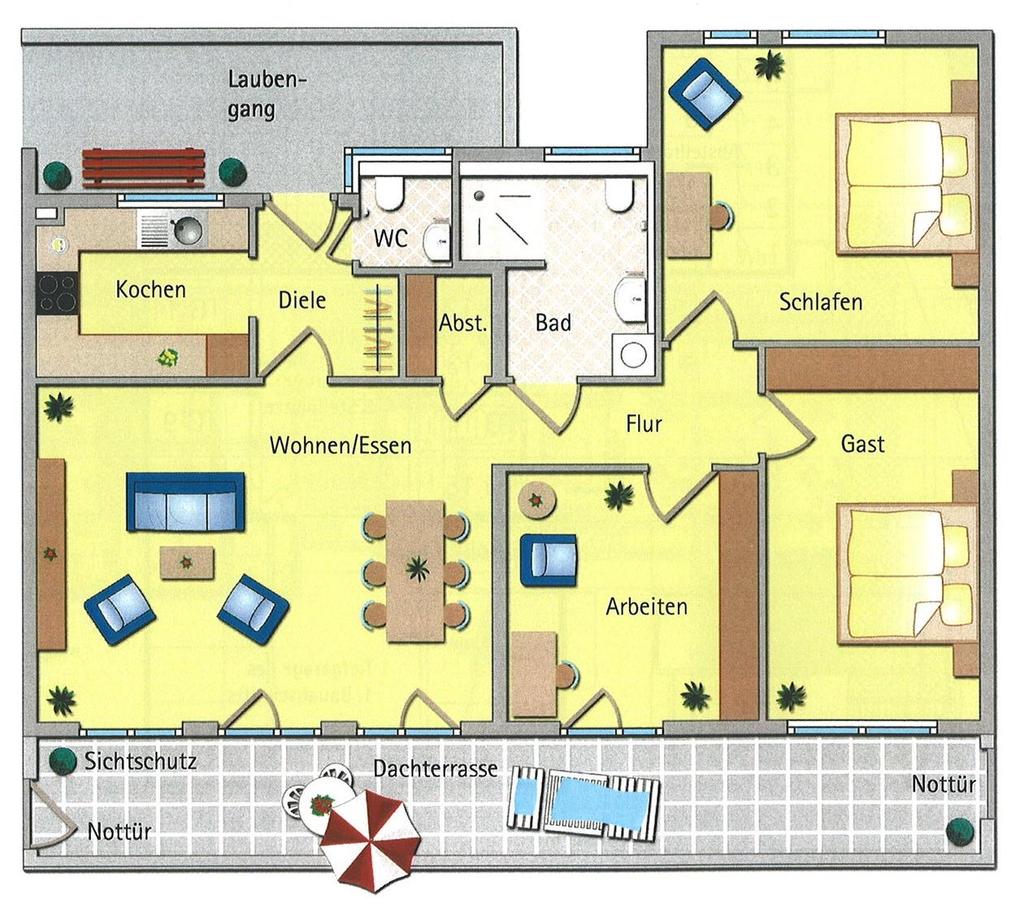 Grundrissbeispiel: Wohnung Nr.