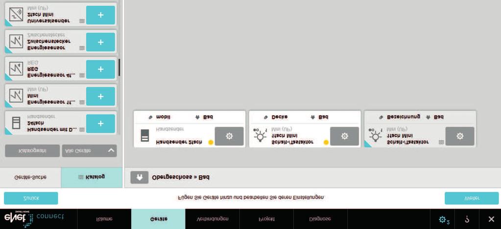 De Inbetrebnahmeoberfläche 3 De Inbetrebnahmeoberfläche Der Aufbau der Inbetrebnahmeoberfläche wrd am Bespel der Scht Geräte dargestellt.