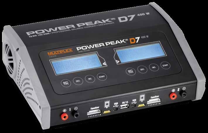 LADEGERÄTE Power Peak D7 EQ-BID 12 V / 230 V 2-fach Lader mit max 2 x 20 A # 30 8129 299,90* Leistungsstarke 400 W Lade-Entladestation für den anspruchsvollen