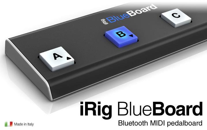 irig Blueboard Der erste drahtlose MIDI Pedalboard-Kontroller für iphone, ipad und Mac!
