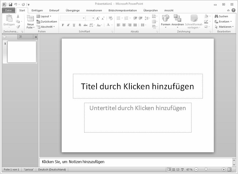 PowerPoint kennenlernen 3 PowerPoint beenden Klicken Sie auf das Schließfeld in der rechten oberen Ecke des PowerPoint-Anwendungsfensters.